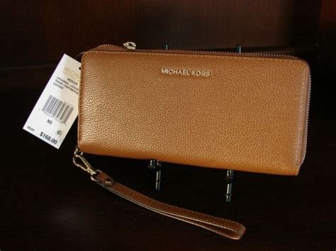 michael michael kors mercer leather continental wristlet|leather continental wristlet michael kors.